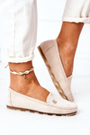 Women's Suede Loafers Beige Madelyn