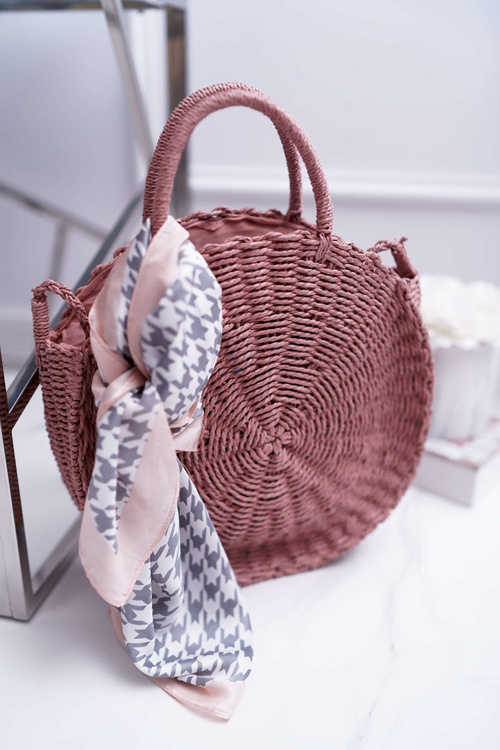 Octario Braided Handbag Pink