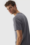 Men's Plain T-Shirt With Logo 4F Grey 4FWMM00TTSHM1843-25S