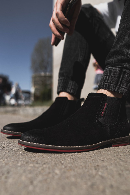Męskie Buty Sztyblety Cross Jeans Czarne EE1R4066C