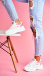 Sporty Women's Shoes Pink White Memory