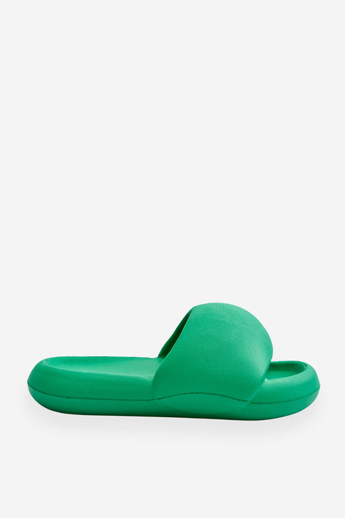 Women's Lightweight Foam Platform Slippers Green Milton