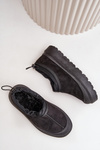 Womens Snow Boots On Platform With Low Shaft Black Izamine