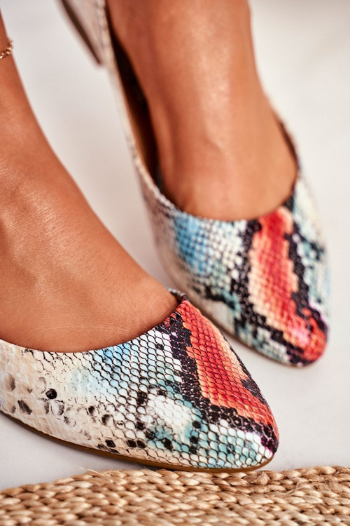 Women's Ballerinas Sergio Leone Red Snake BL611 Nemsis