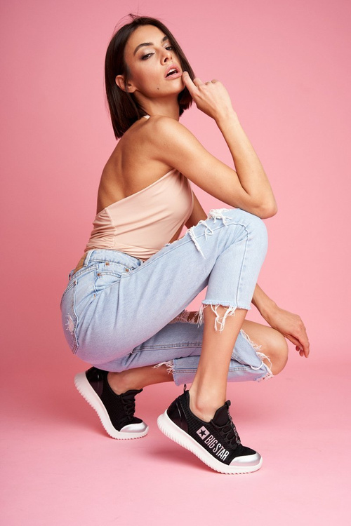 Women's Sports Shoes Big Star Black FF274A409