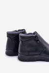 Warm Men's Boots Made Of Eco Leather Black Daniello