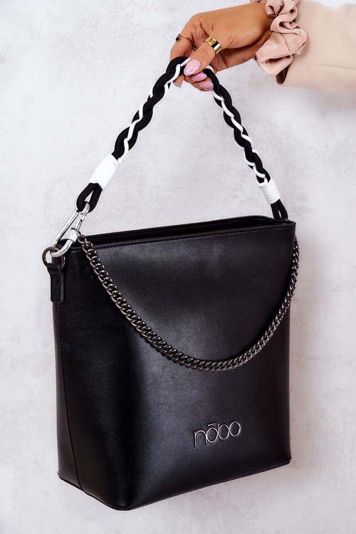 Classic Leather Handbag Nobo M1280-C020 Black