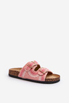 Women's Sandals with Cork Sole Pink Fannea