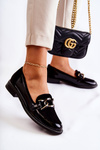 Classic Moccasins With Chain Laura Messi 2531 Black