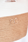 Braided Shopper Handbag NOBO XK0130 Beige