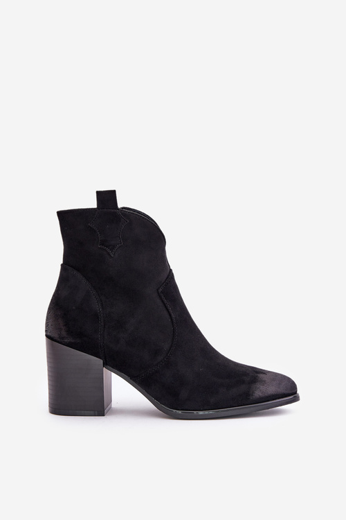 Women's Suede Warm Boots Black Wenche