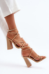 Fashionable High Heel Sandals Nude Josette
