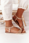 Flat Women's Sandals Taupe Willow
