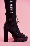 Women's Boots On High Heel Black Gladios