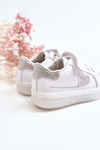 Children's Leather Sport Shoes With Velcro White Baylene