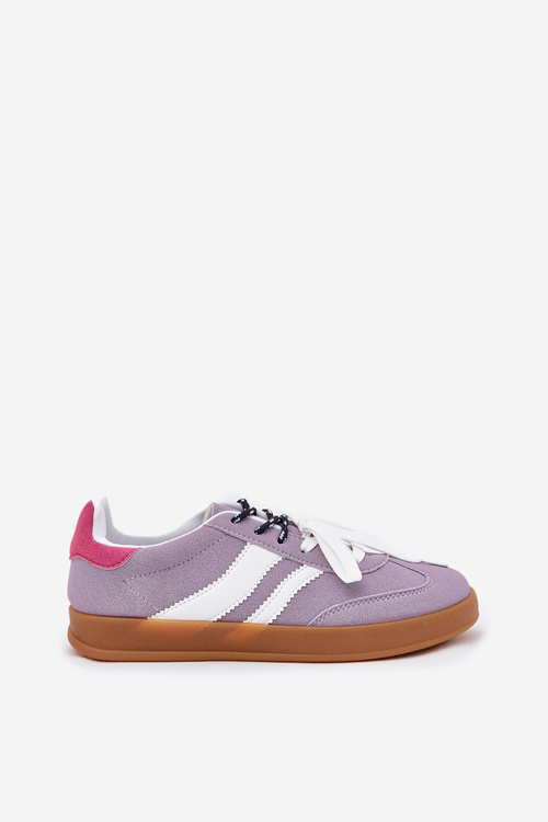 Low Women's Sneakers With Double Lacing Purple Ventus