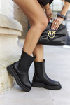 Women's High Chelsea Boots Black Belive