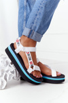 Foam Sandals On A Platorm Big Star HH274A087 Black-White