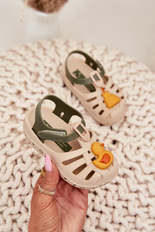 Dziecięce Sandałki Na Rzep Beżowe 83619 Ipanema Summer XV Baby 