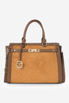 Large Classic Tote Bag NOBO R1710-C017 Caramel-Brown