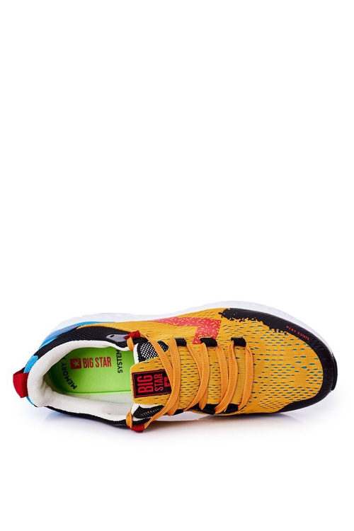 Męskie Sportowe Buty Memory Foam Big Star HH174237 Pomarańczowe