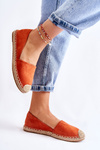 Classic Women's Suede Espadrilles Orange Clarice