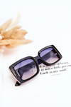 Sunglasses With Decoration M2366 Black Gradient Blue-Orange