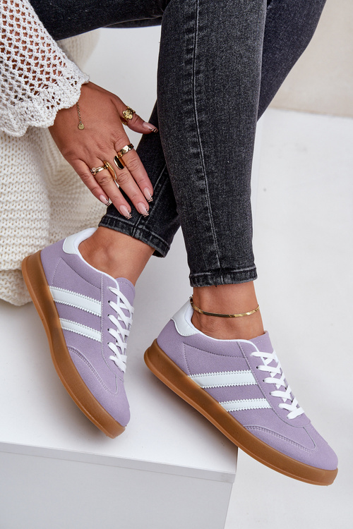 Ladies Low Sneakers Purple Ennorwen