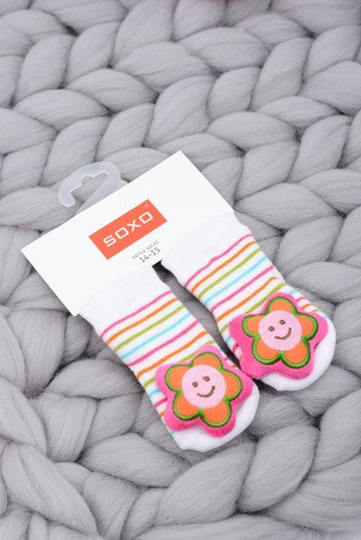 Infant Socks with Rattle Flower Soxo