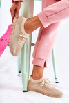 Women's Slip On Sports Shoes Beige Sequro