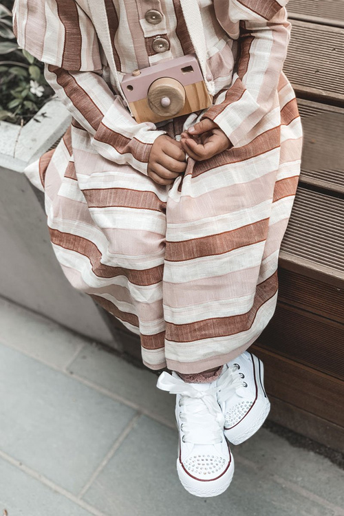 Kids Sneakers With Zircons White Smile