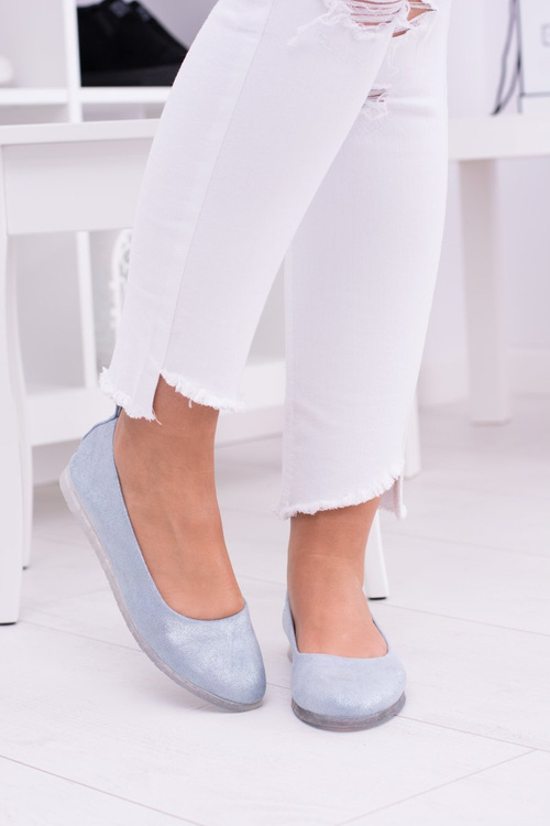 Sergio Leone Women's Blue Makalu Ballerinas