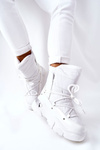 Snow Boots Fleece-Lined White Holys