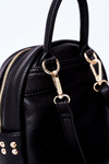 Women's Leather Backpack NOBO K4110 Czarny
