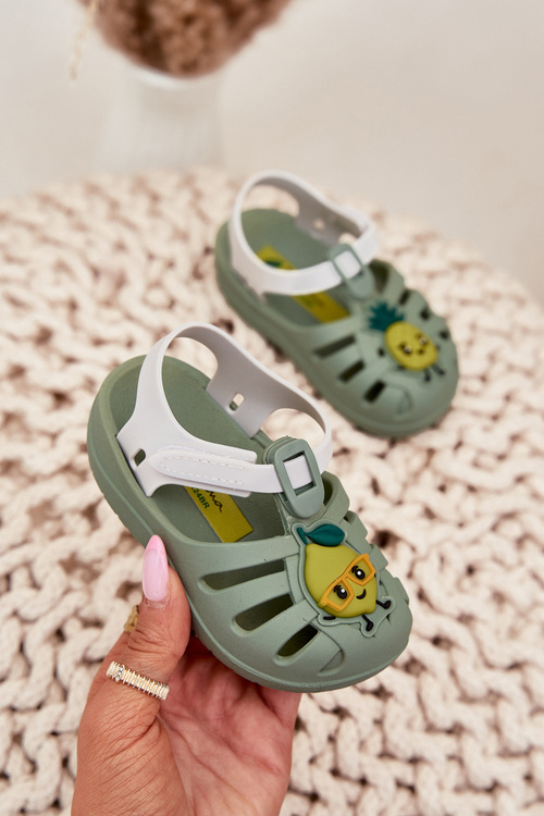 Dziecięce Sandałki Na Rzep Zielone 83615 Ipanema Summer XIV Baby 
