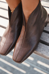 Women's ankle boots with delicate heel chocolate Elvienne