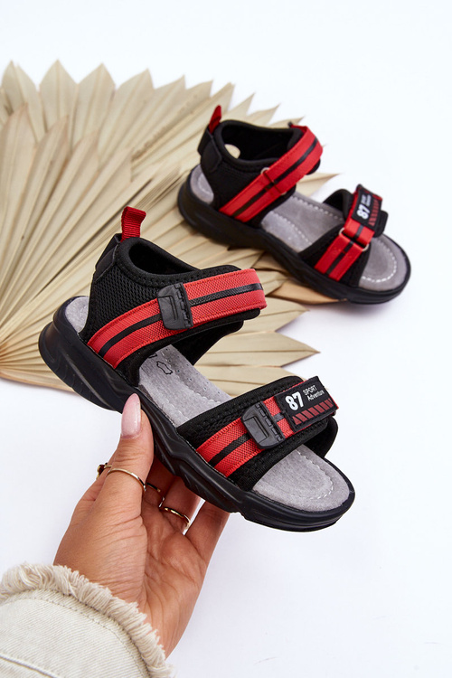 Light Velcro Children's Sandals Red Brando