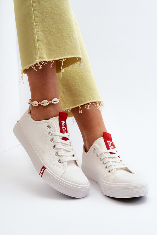 Trampki Damskie Niskie Białe Lee Cooper LCW-24-31-2239