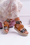 Women's Platform Sandals Camel Ergola