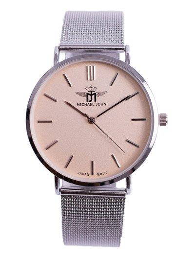 Women's Watch Michael John Florence Silver Beige 40mm