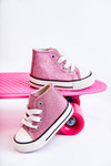 Children's High Sneakers Pink Catrina