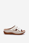 Light Women's Flip Flops Made of Eco Leather Silver Frellia