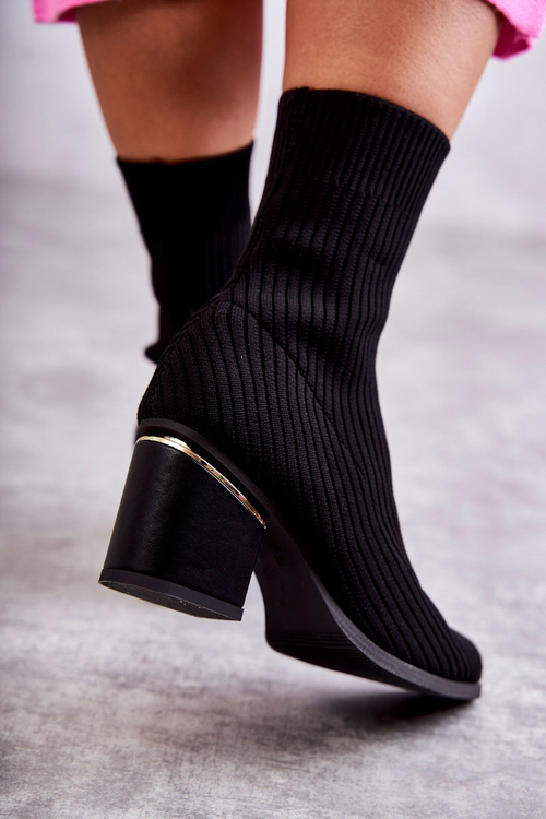 Women's Boots With Elastic Sock Black Carmon
