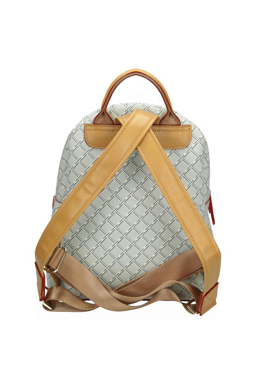 White Patterned Backpack NBAG-F2280-C017 BR