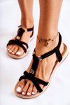 Women's Sandals With Ornaments Black Amberly
