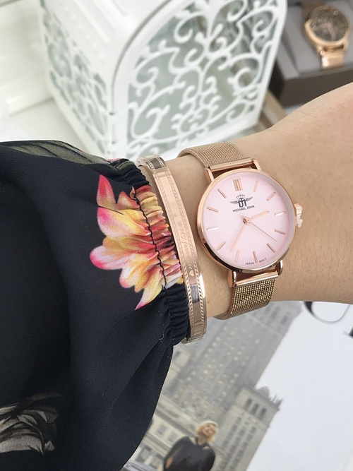 Women's Watch Michael John Florence Pink Dial 32mm