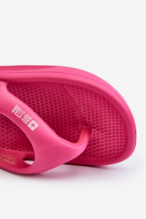 Women's Foam Flip Flops Big Star NN274A651 Fuchsia