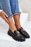 Lacquered Women's Moccasins With Bear Black Kaithra