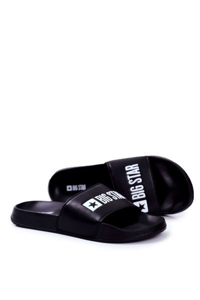 Classic Men's Slides Big Star Black Eco Leather GG174931