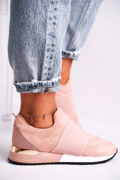 Women’s Sport Shoes Sneakers Slip-on Pink Say Something